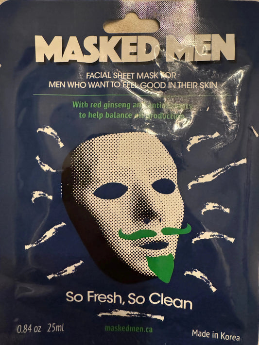 Face Mask by Masked Men So Fresh, So Clean Balances Oil Production Wagner MacKenzie Skincare Wagner MacKenzie Skincare Skincare